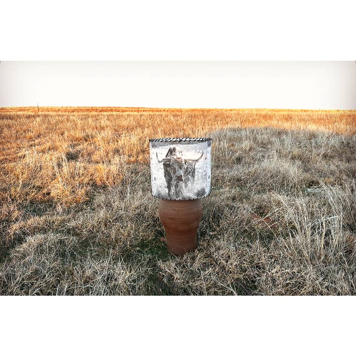 Red Dirt Ranch Clothing Company - Wholesale Lamp Shade - Lampshade Longhorn Bull Large Tall 14inch1