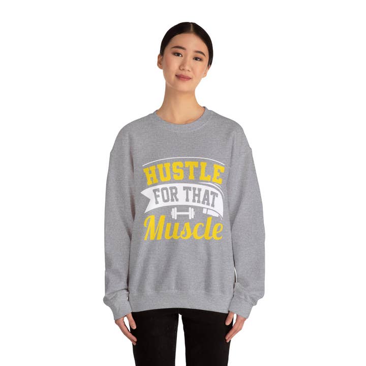 RC'nSONS - Wholesale Graphic Sweatshirt - Unisex - Hustle For That Muscle Unisex Sweatshirt24