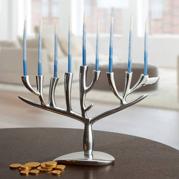 Nambe - Wholesale Menorah - Judaica - Tree of Life Menorah
