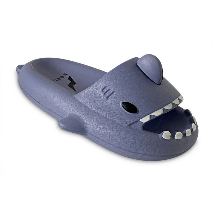 Eastern Off Price - Wholesale Slippers - Kids - Norty Boys Girls Unisex Cloud Shark Slide Slipper Blue3