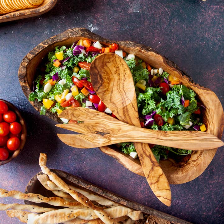 Vesper & Vine – wholesale Serveringsredskap – Sallad för olivträ2