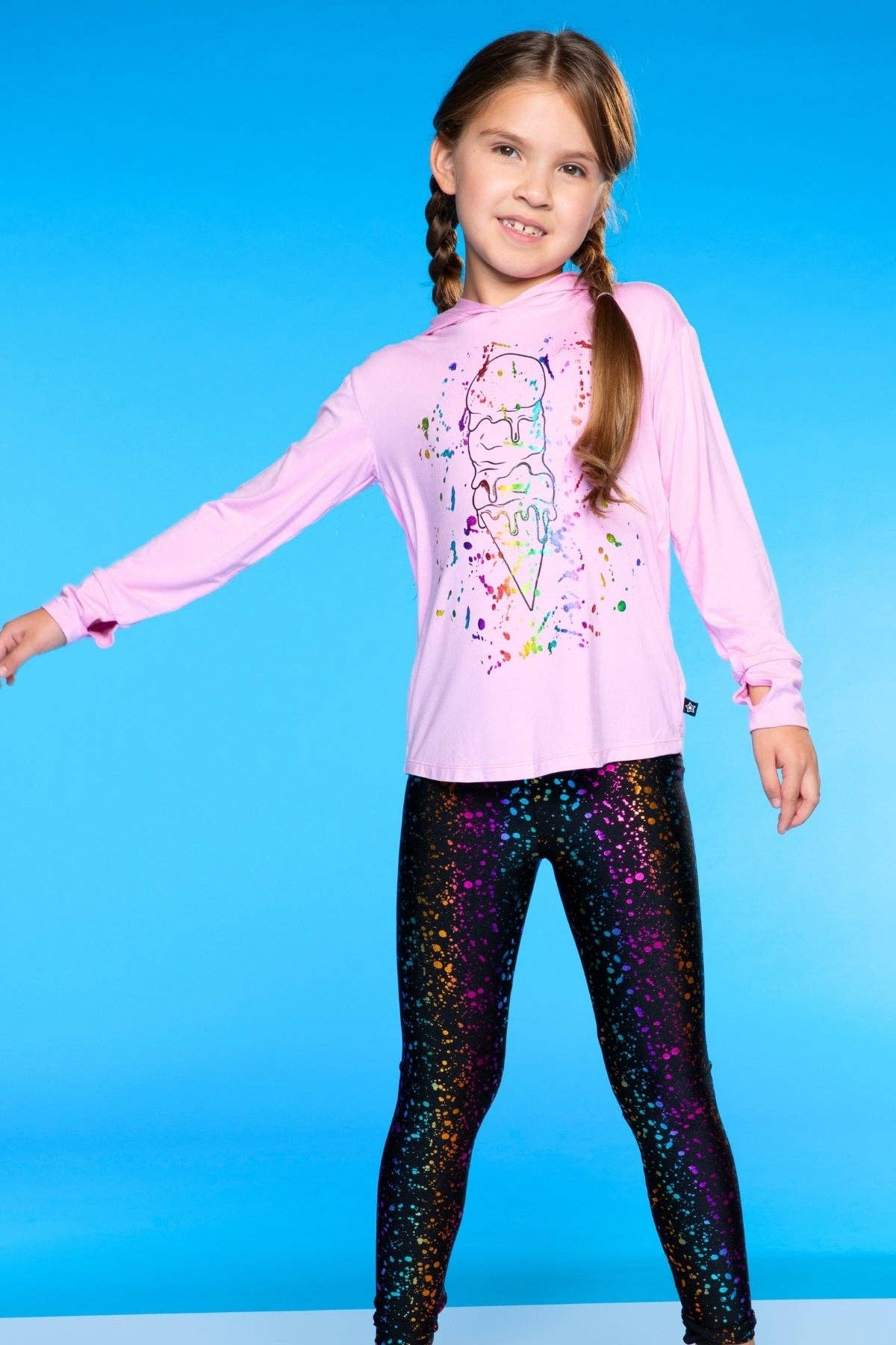 PixieLane – Großhandel Hoodie – Kinder – Modal-Strickpullover mit Kapuze und Daumenlöchern14