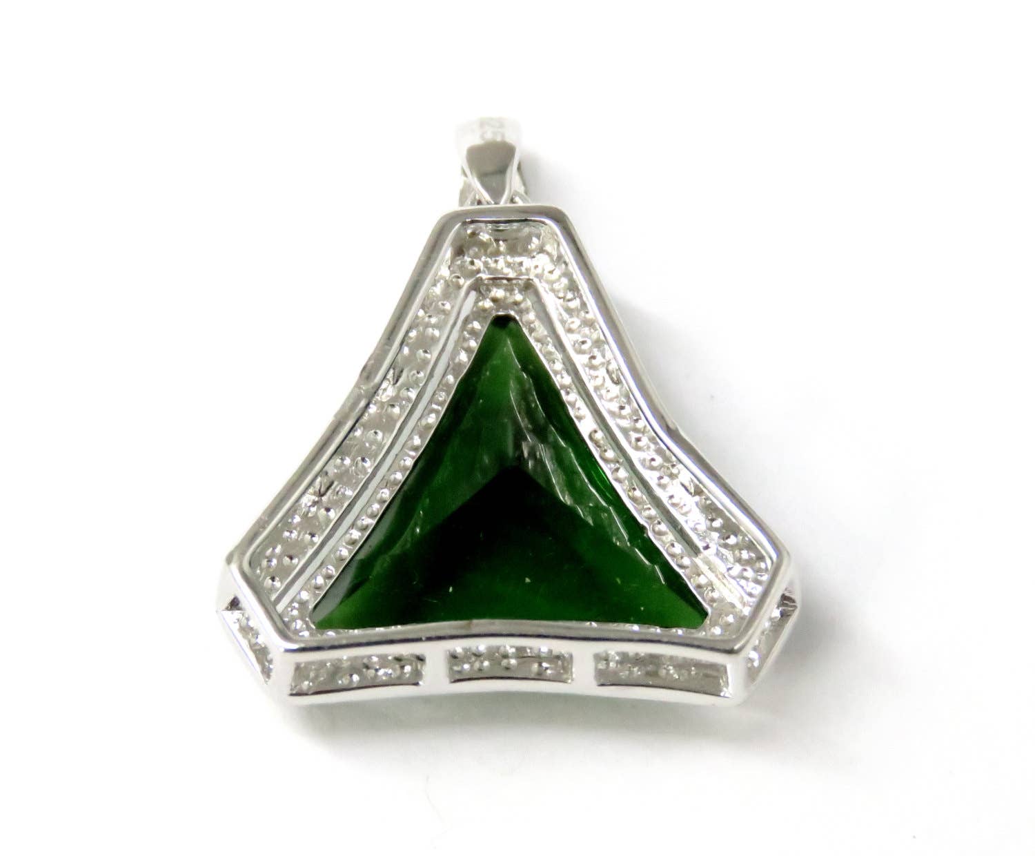 Twan Kee Jewelry - Vente Breloques/médailles personnalisées - Pendentif Halo Étoile en Argent avec Hélénite de Mt St Helens2