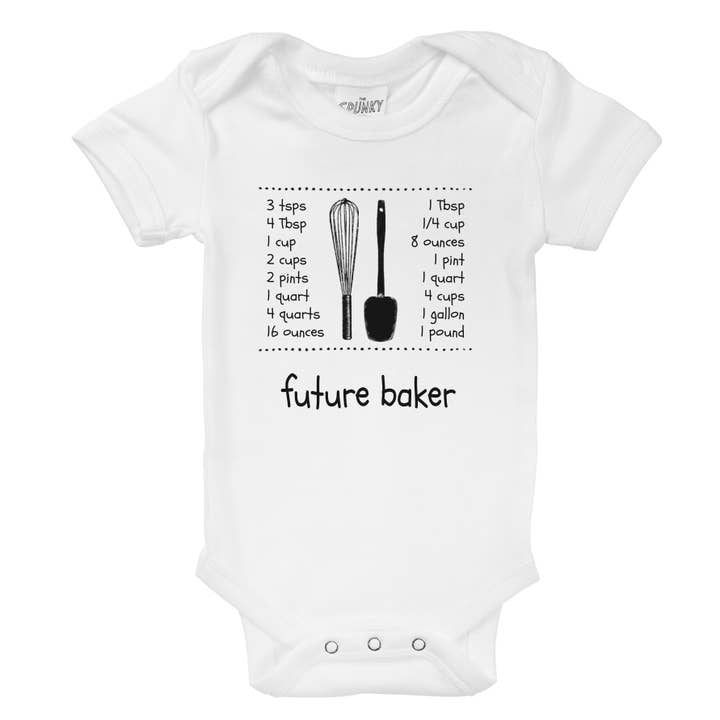 Framtida Baker ekologisk bakning baby bodysuit & småbarn skjorta för wholesale av Spunky Stork
