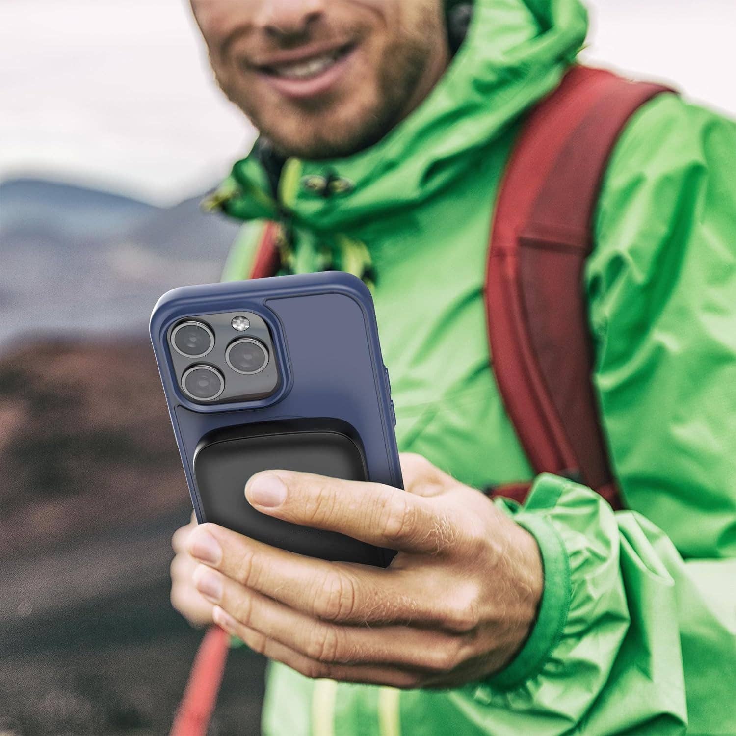 Infinite Basics - Wholesale Portable Charger - 5000mAh Ultra-Slim Magnetic Power Bank for iPhone, Compatible with MagSafe - Fast Charging Wireless Portable Charger, USB C Input Battery Pack (for iPhone 13, 14, 15 Pro Max) Black6