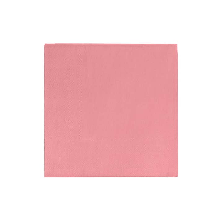 Pink Paper Beverage Napkins - 50 Ct. for wholesale on Faire