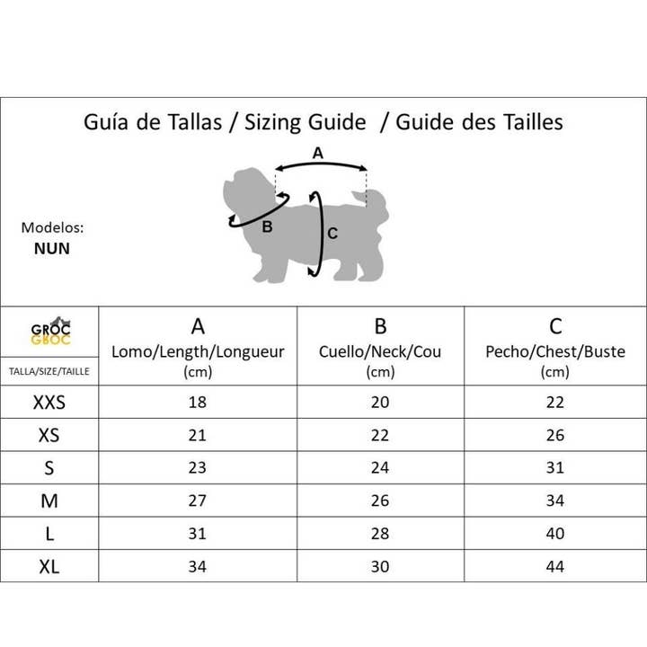 Groc Groc - Wholesale Pet Shirt - Dog - Groc Groc Nun Flores Dog T-Shirt8