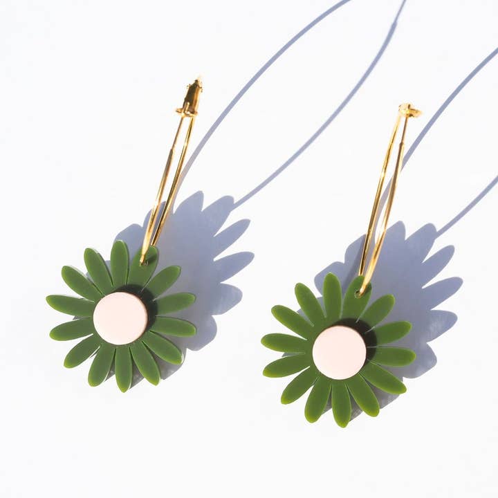 Emeldo - Wholesale Hoop Earrings - Daisy Hoops // Select Daisy Colour + Hoop4