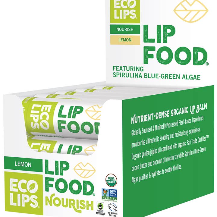 Eco Lips & Bug Soother – wholesale Lip Balm – Lip Food Lip Balm 15-ct display