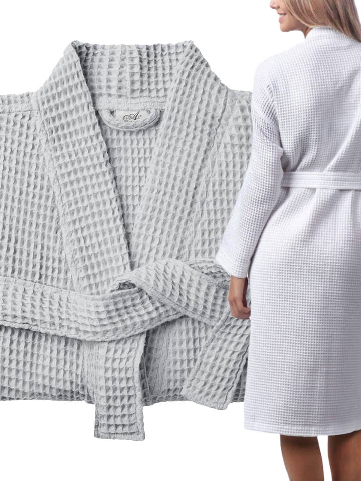 Unisex Lightweight Waffle Bathrobe, Spa Dressing Gown Kimono and other Purchase Wholesale bride robe. Free Returns & Net 60 Terms on Faire trending on Faire.