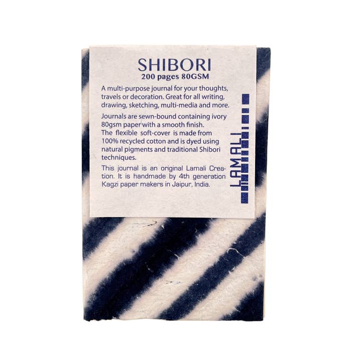 MacPherson's - Wholesale Journal/Diary - LAMALI Shibori Soft-Cover Handmade Journals