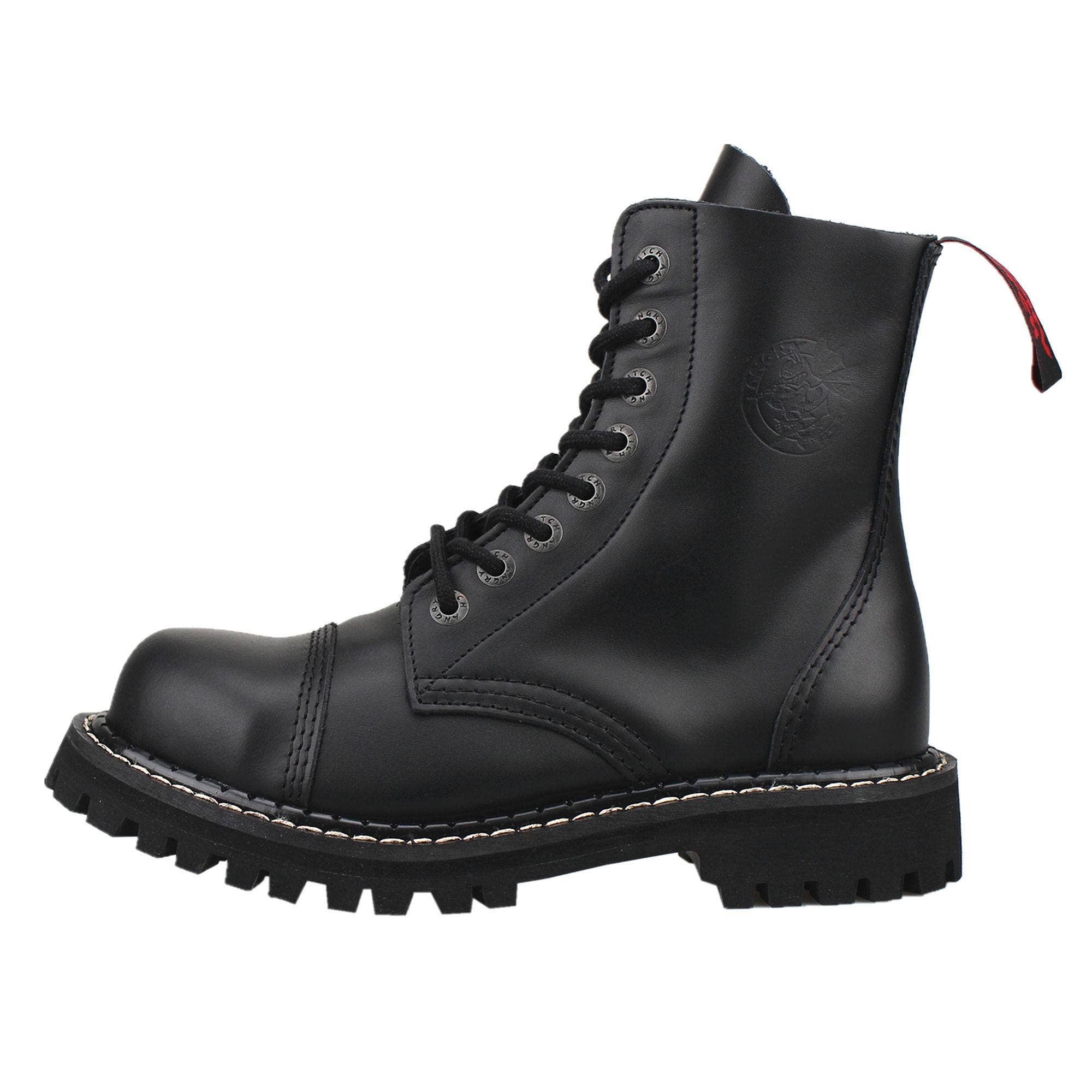 Angry Itch - Premium Boots - Wholesale Gevechtslaarzen - Heren - 08-gats zwarte leren laarzen2