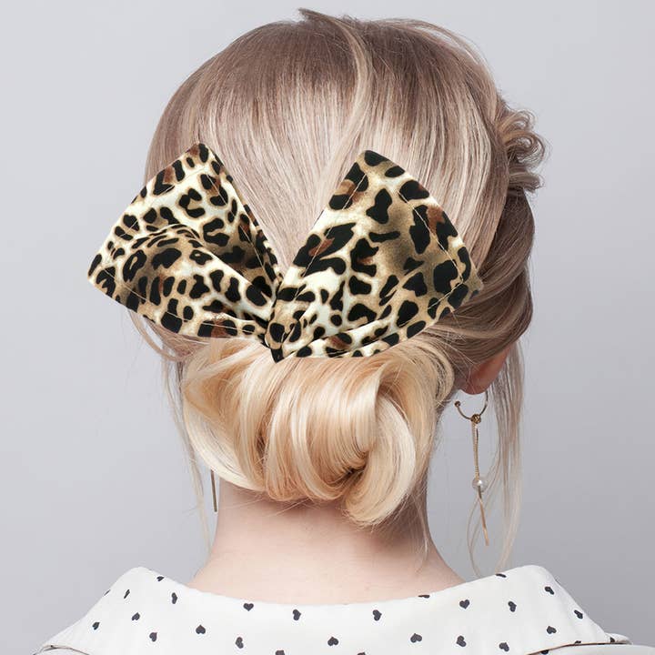 Sensibling Corp. - Wholesale Fashion Headband - Women's - Leopard Patterned Deft Bun Maker Hairband5