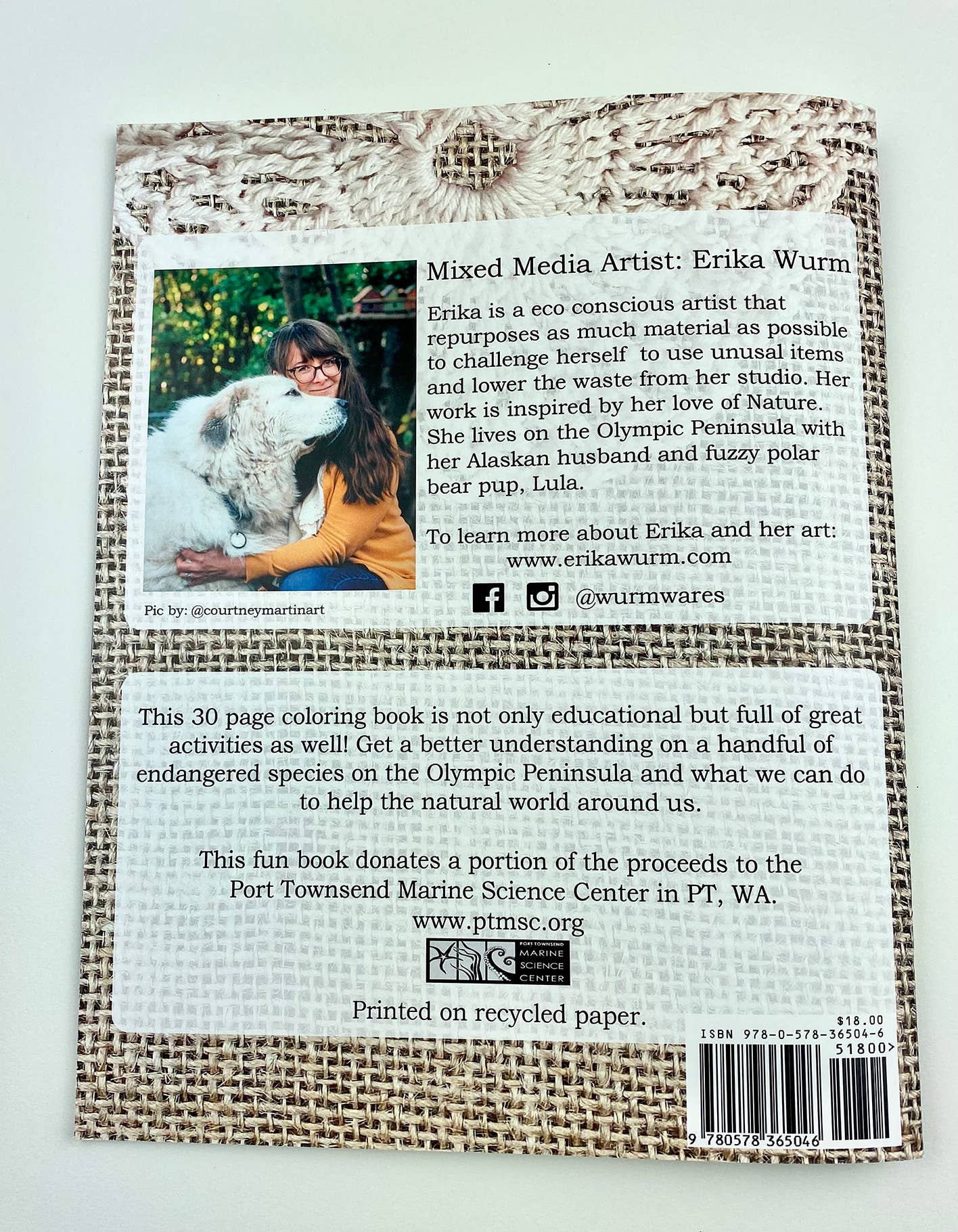 Wurm Wares - Wholesale Colouring and activity book – kids and baby - EarthWurm Coloring & Activity Book-Olympic Peninsula Edition1