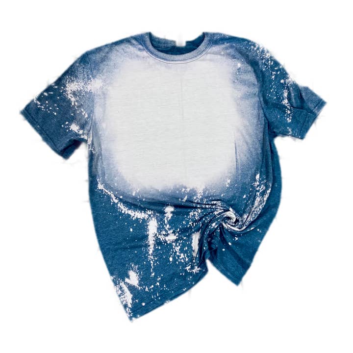 Curly Q Creations - Wholesale Sublimation Blank T-Shirt - Women's - Bleached Blank T-shirt - Gildan Softstyle