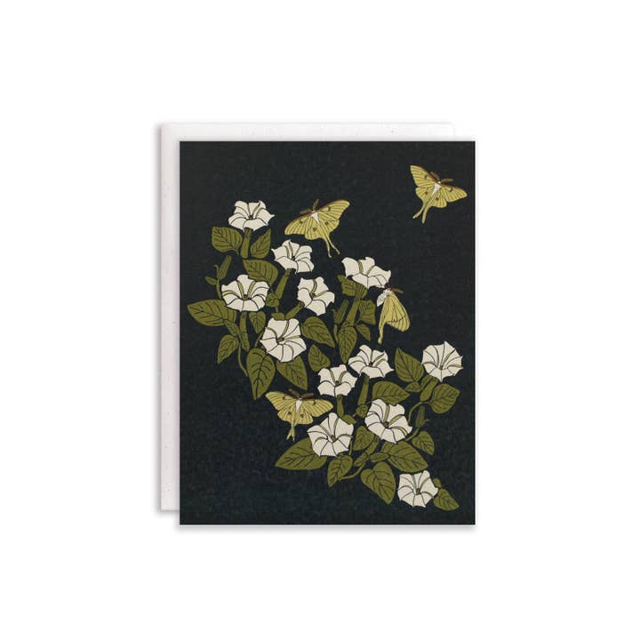 June & December - Wholesale Everyday Greeting Card - Luna Moon + Moth Card
