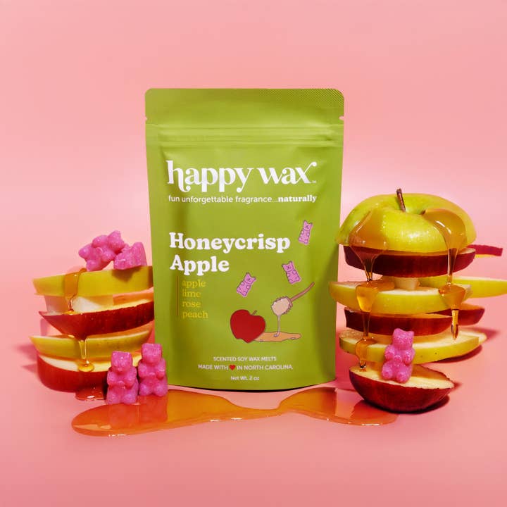 Happy Wax - Wholesale Wax Melt - Honeycrisp Apple Wax Melts - Sample Pouch (2 oz)2