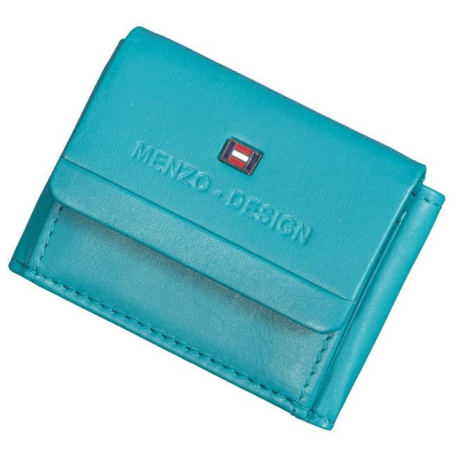 Menzo 7010 Mini-portefeuille saison1-turquoise / Cuir nappa pour la vente par Menzo