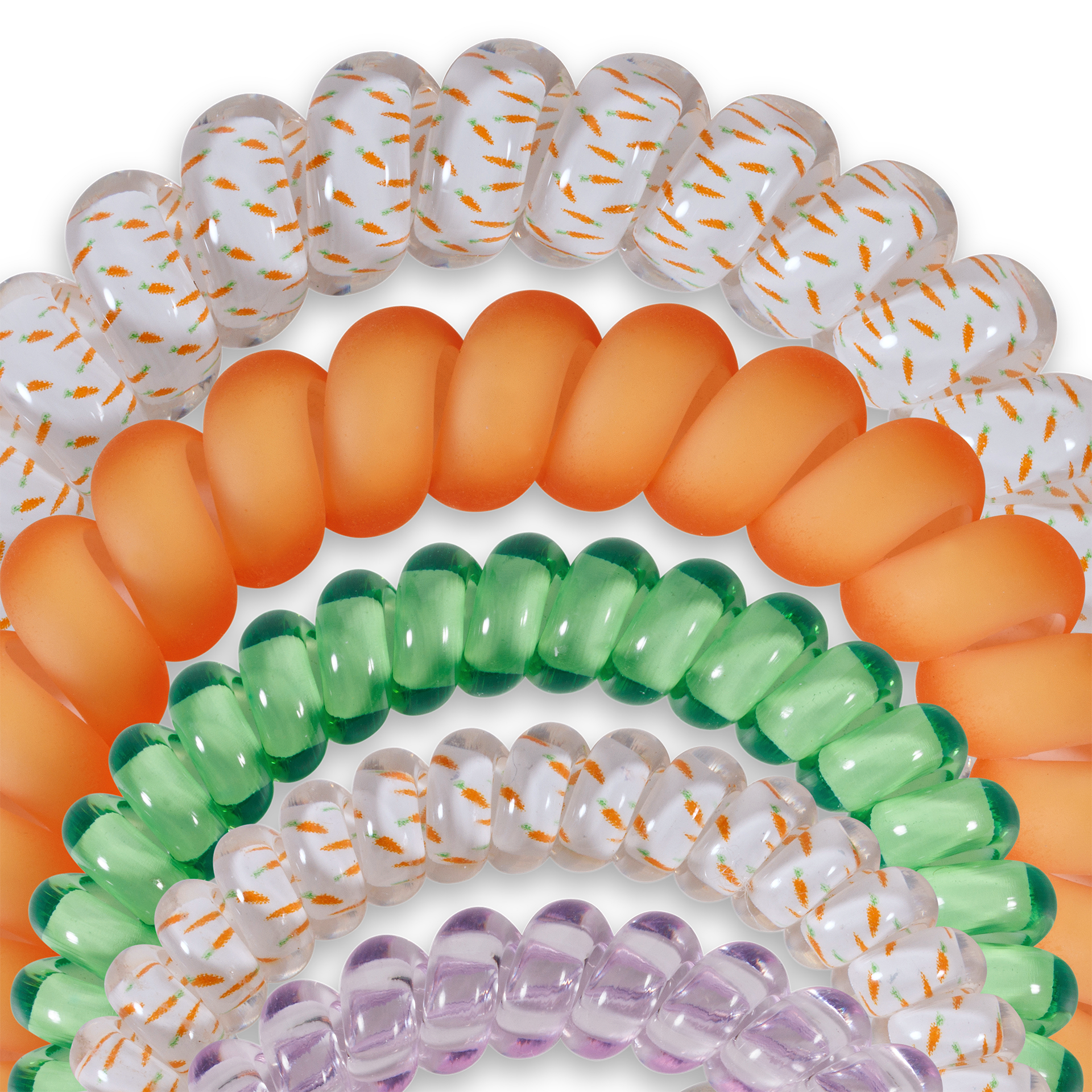 TELETIES - Wholesale Hair Tie - Spiral Hair Coil | Mix Pack | Hoppy Days!2