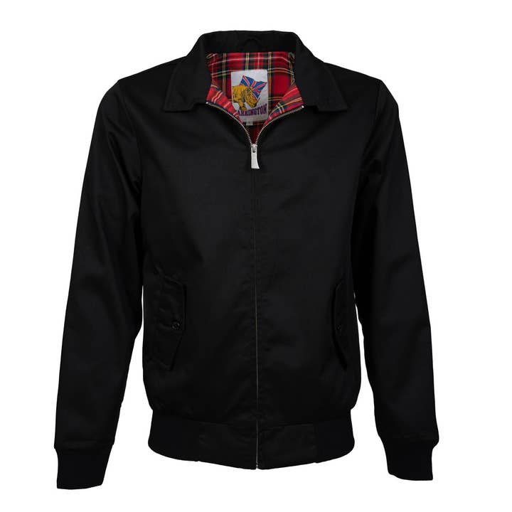 NEGRO Chaqueta reciclada negra Harrington® de venta al por mayor en Faire