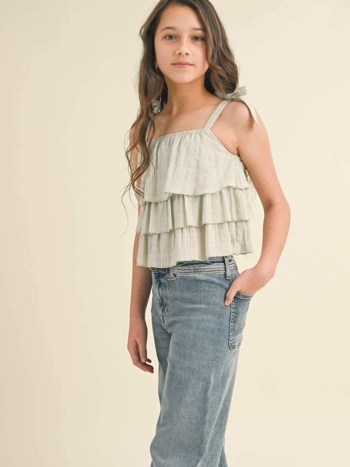 heart and arrow - Wholesale Jeans - Kids - TWEEN KIDS GIRLS WIDE LEG DENIM PANTS (7-14)