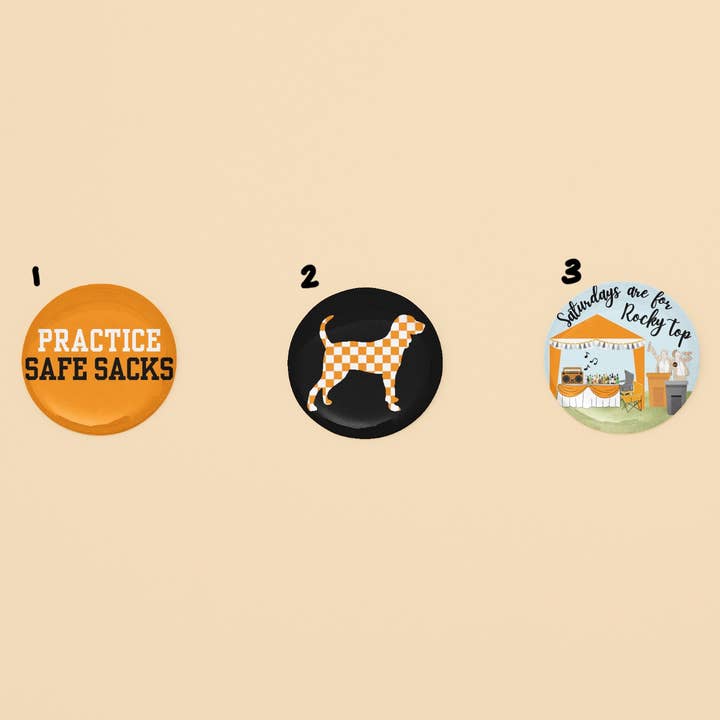 Botões do Dia do Jogo | 3 Opções por atacado de GameDayDrips