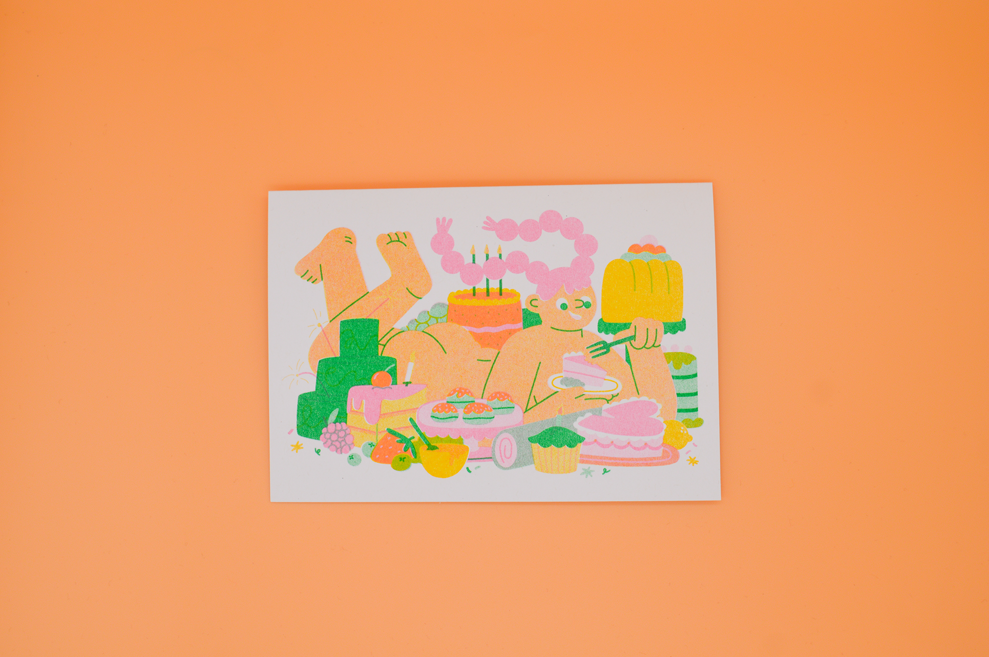 Lauren Morsley - Wholesale Birthday Card - Let Me Eat Cake A6 Card2