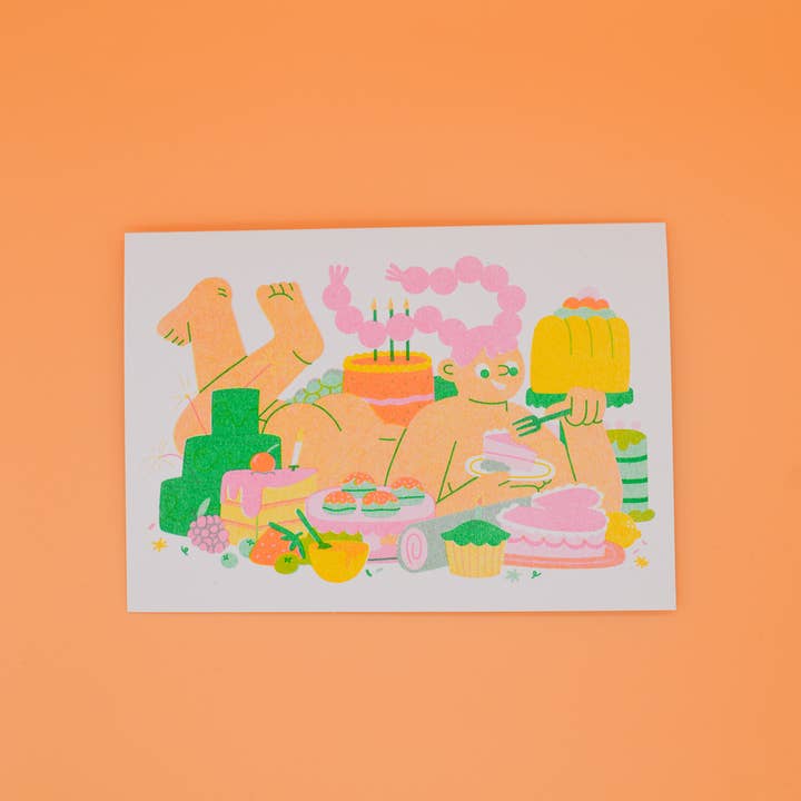 Lauren Morsley – Großhandel Geburtstagskarten – Lass mich Kuchen essen, A6-Karte2