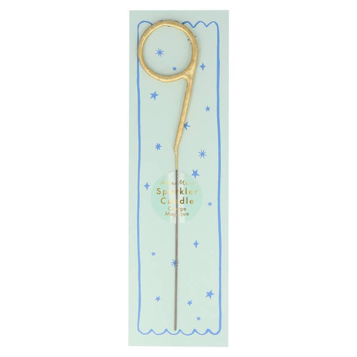 Meri Meri - Wholesale Cake Candle - Gold Sparkler Numbers 0 to 9 Candles10