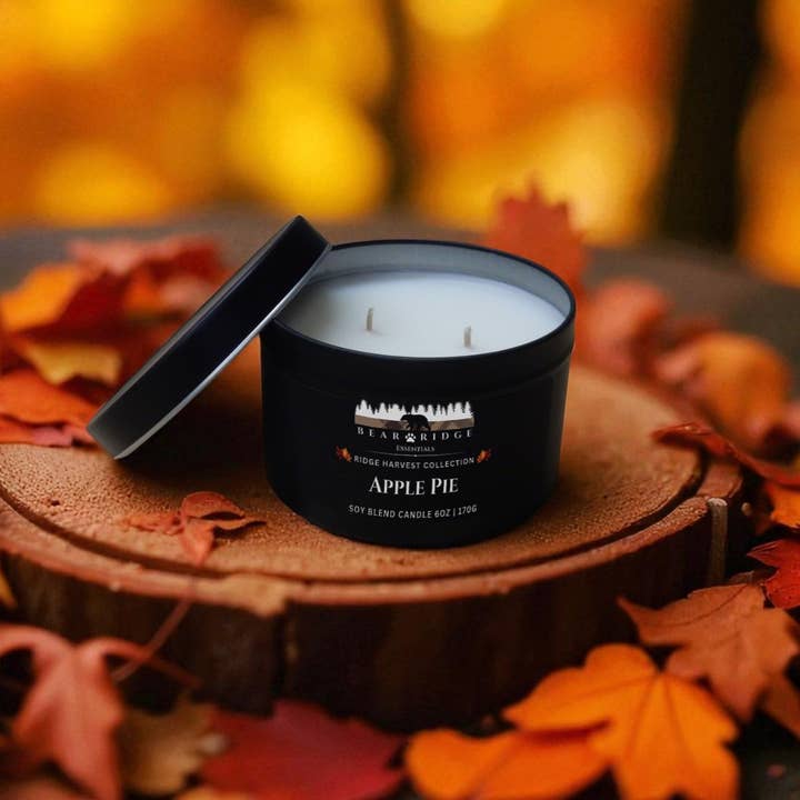 Vela de Soja de Tarta de Manzana 6 oz para venta al por mayor de Bear Ridge Essentials