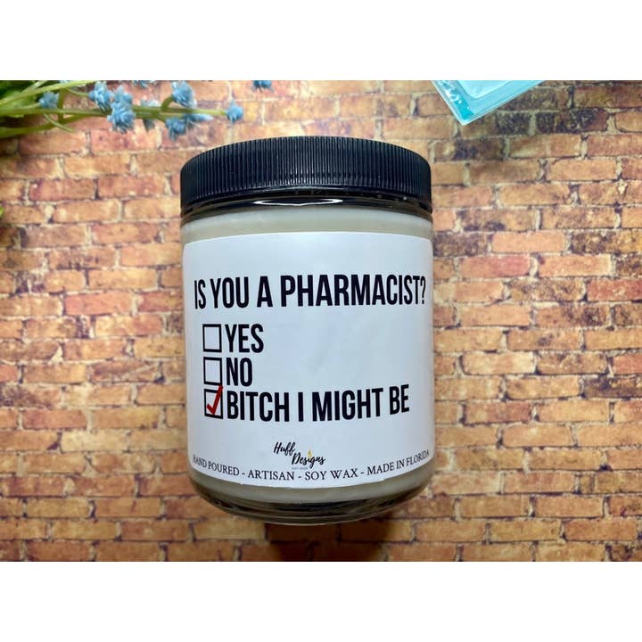 Êtes-vous pharmacien ? Bougie de soja, cadeau pour pharmacien pour la vente par Huff Designs Candle Co