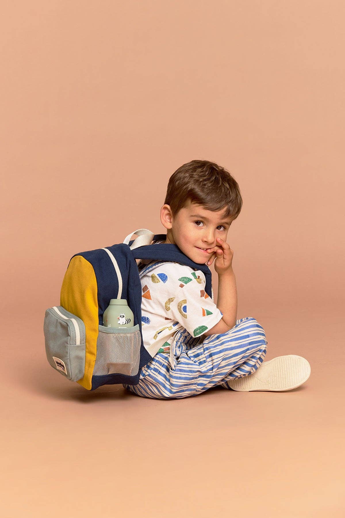 Hindbag - Wholesale Backpack - Kids - Romy Tricolor Saffron Backpack0