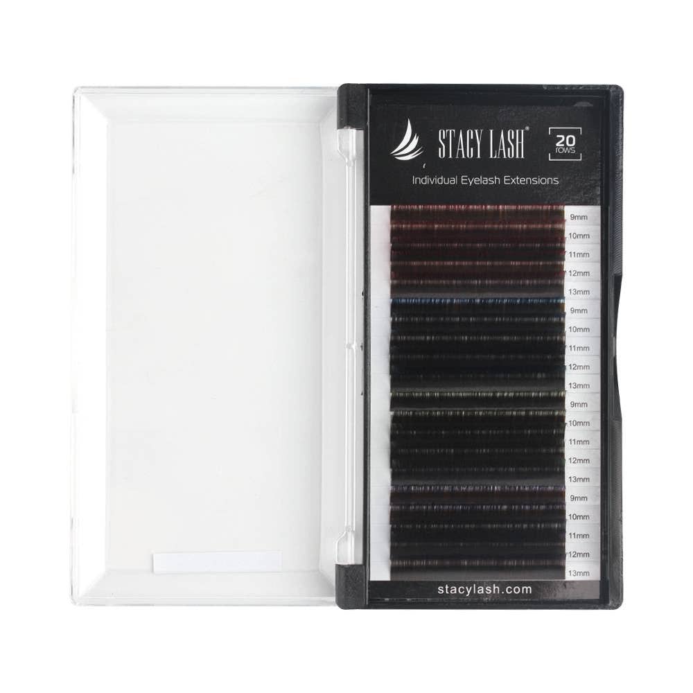 Stacy Lash - Wholesale False/Fake Eyelashes - 20 Rows - Ombre Mink Eyelash Extensions 0.07 / MIX1