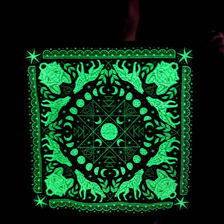 Myth and Milagro - Wholesale Bandana - Unisex - Wolf Cotton Bandana5