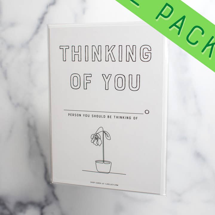 "Thinking Of You" (2 pack set) for wholesale by I Like Lucy