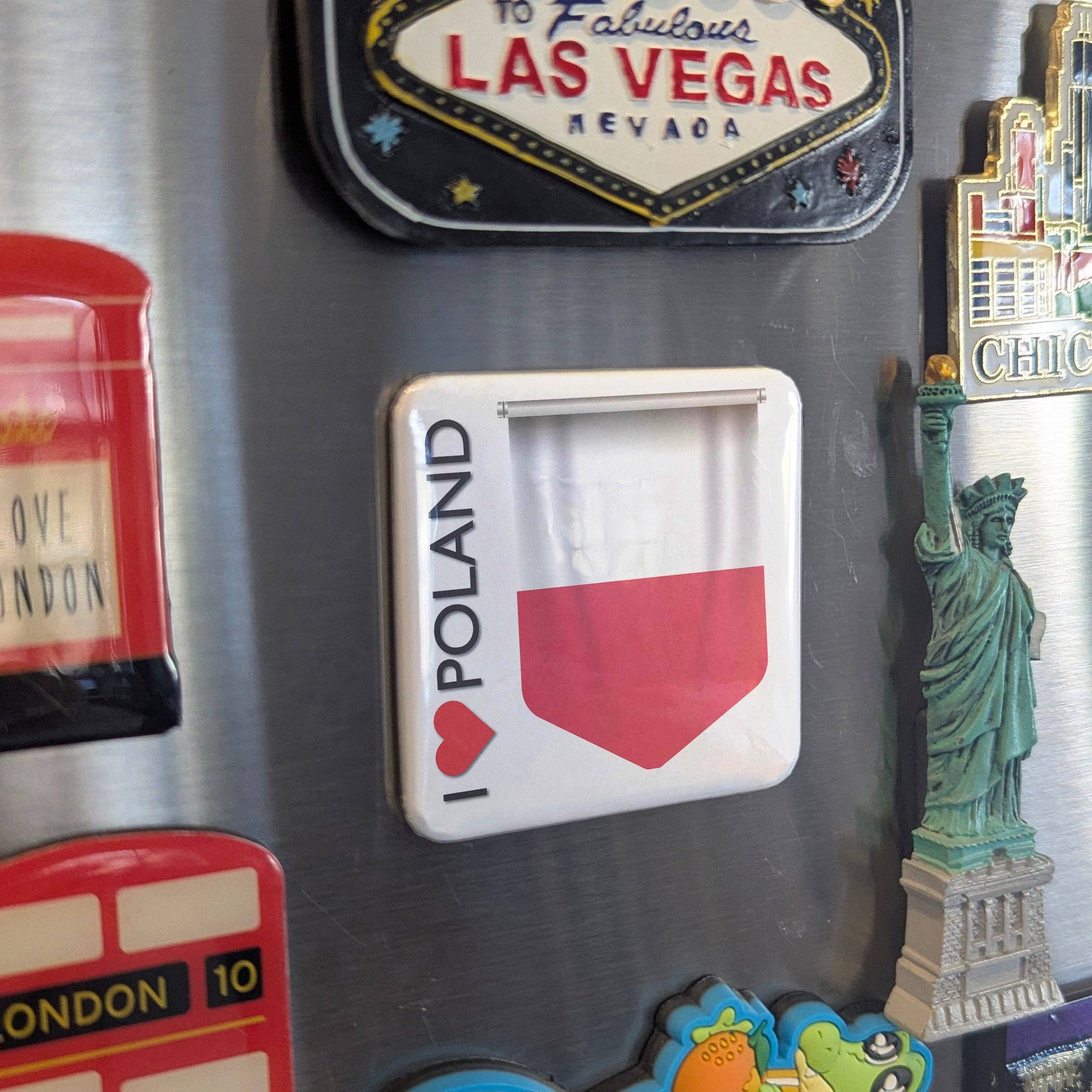 PhiloPerse - Wholesale Magnet - I Love Poland Fridge Magnet2