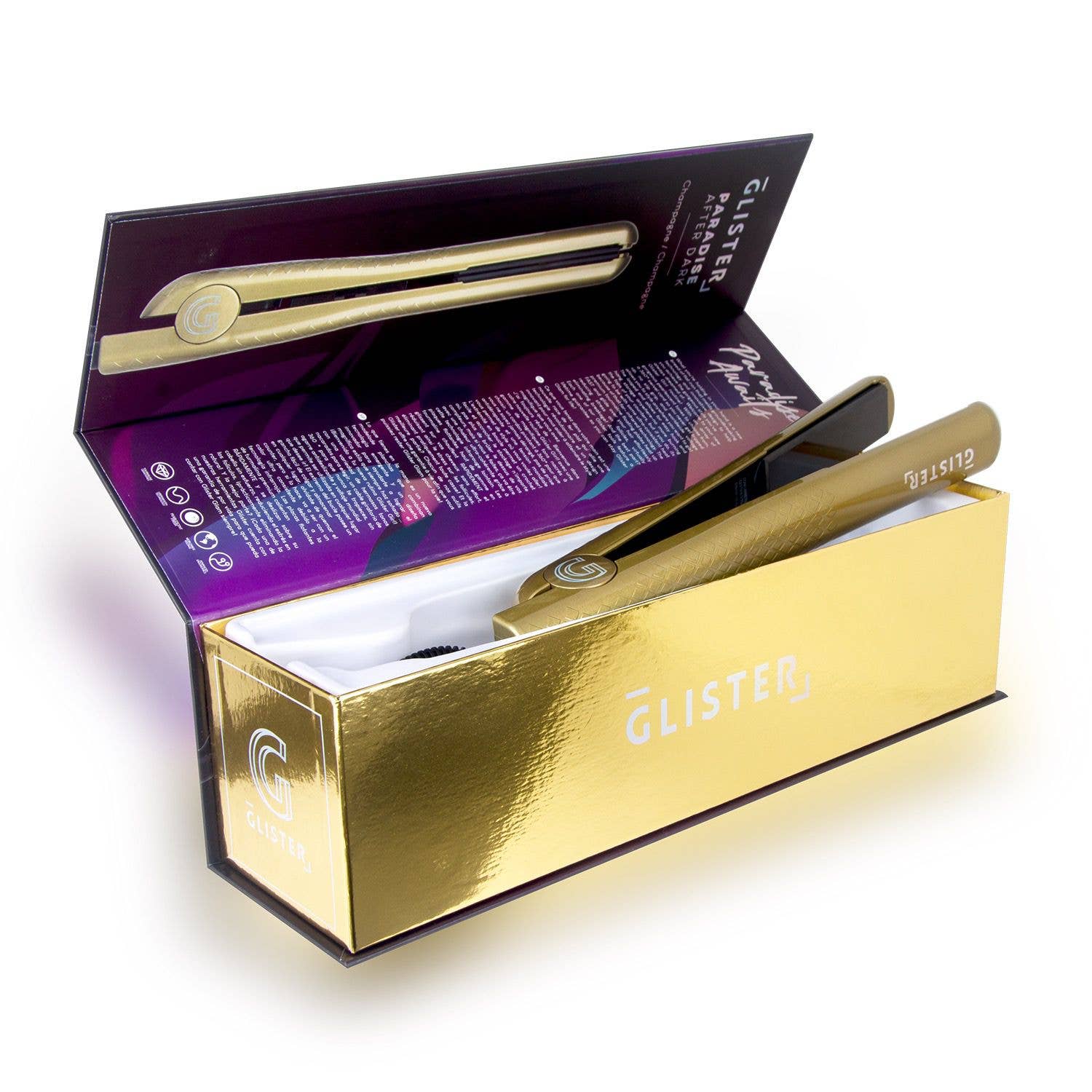 Glister - Wholesale Straightener/Flat Iron - Glister Paradise 1.25" Flat Iron + Bonus Selfie Ring Light5