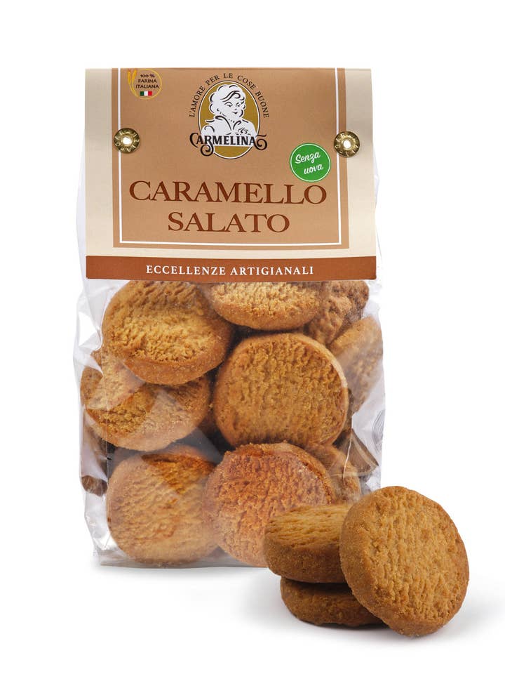 Saltad karamell 250g för wholesale av M.G. Biscotteria Veneziana S.r.l.