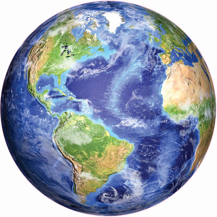 Peter Pauper Press - Wholesale Puzzle - Adult - Planet Earth Round Jigsaw Puzzle