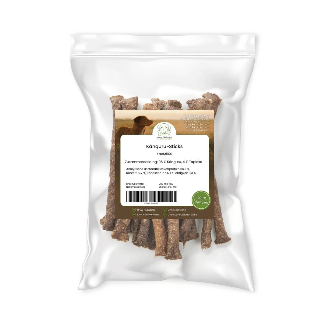 Kauartikel.com GmbH – wholesale Godis - Hund – känguru pinnar1