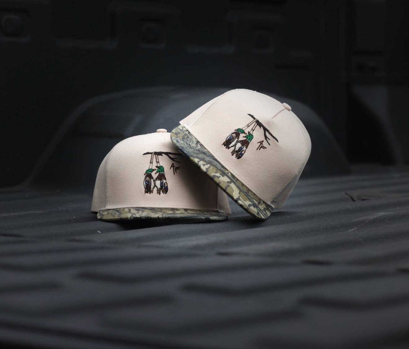 American Fetcher - Wholesale Trucker Hat - Unisex - Duck Lanyard - Khaki Treestand