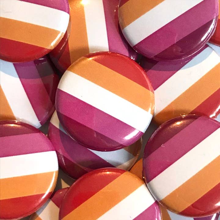 Lesbian Flag Badge for wholesale by Rainbow & Co