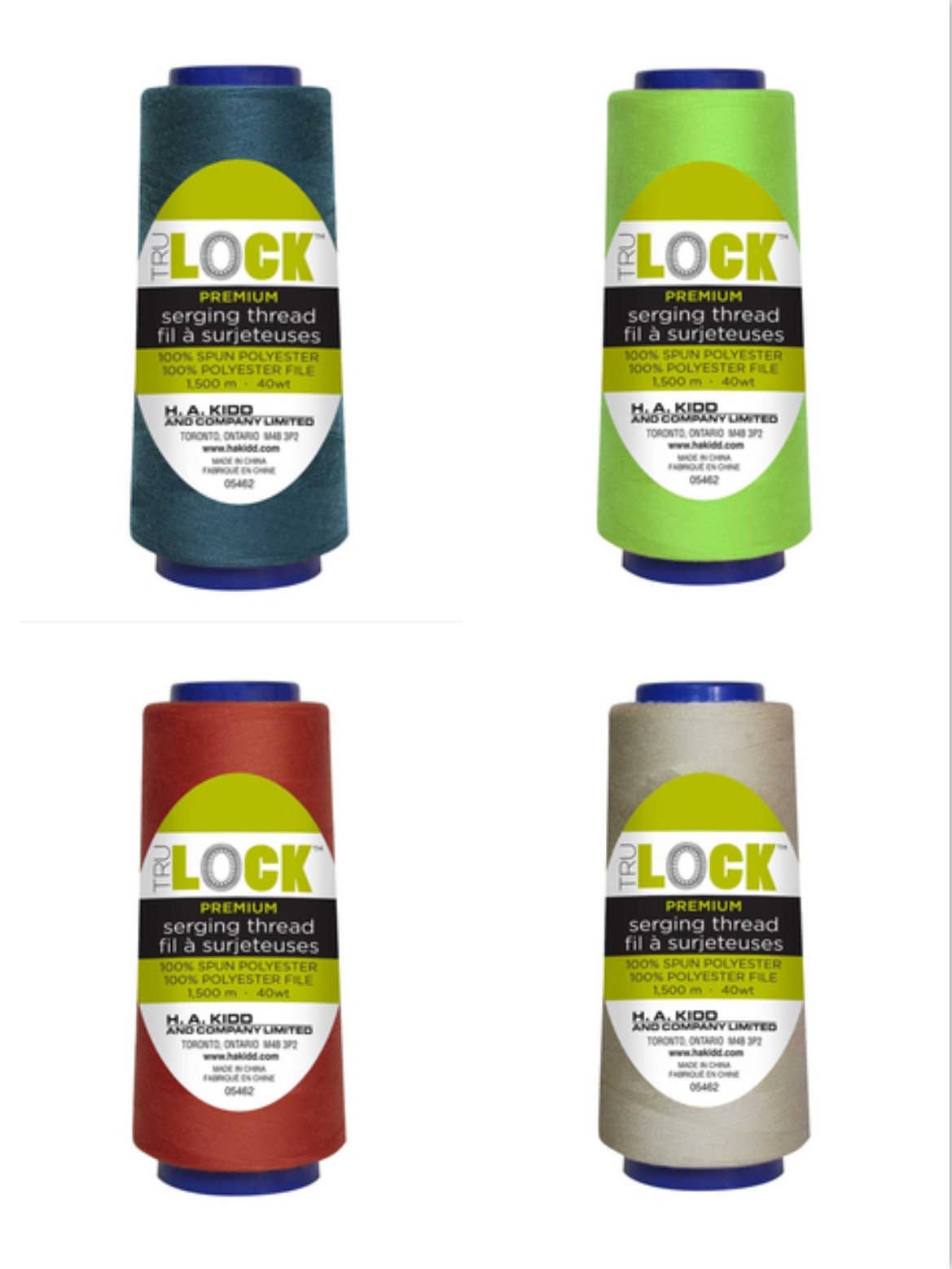 BelieveWorks - Venta al por mayor Hilos - Hilo para Sobrehilado Trulock Premium de Alta Calidad, 1500 m3