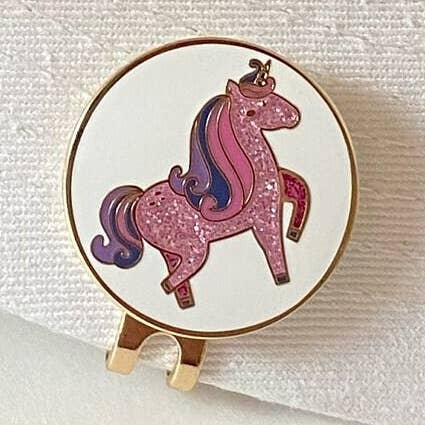 Glitter Unicorn golfbalmarker voor wholesale door SIT! Ball Markers