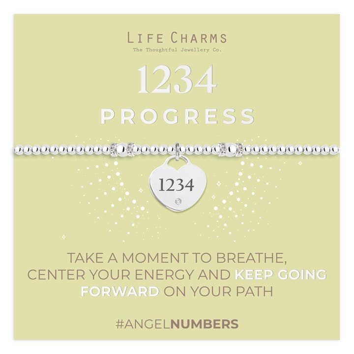 Bracelet à breloques 1234 Angel Numbers pour la vente par Life Charms