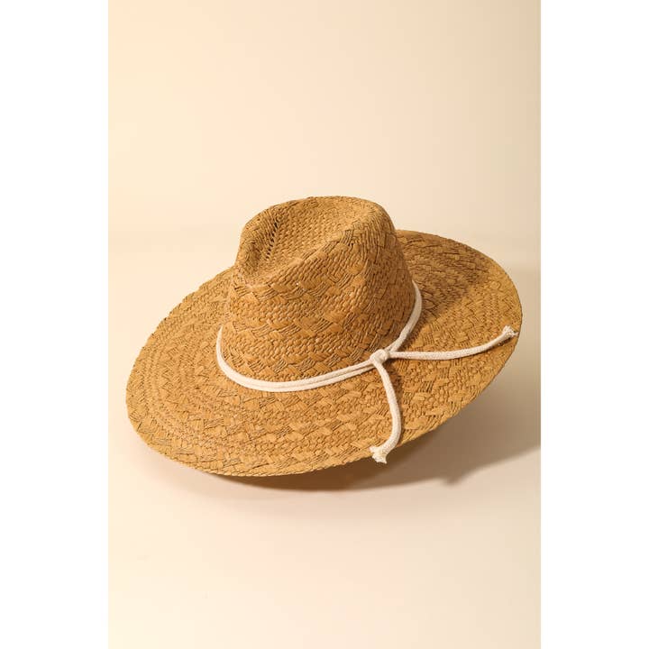 Anarchy Street - Wholesale Straw Hat - Women's - Straw Weave Rope Strap Sun Hat
