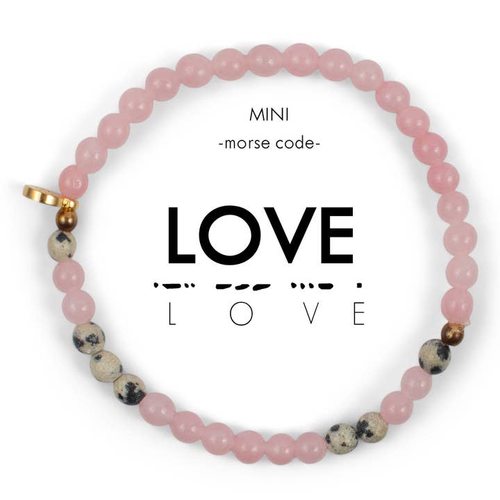 MINI Kids Morse Code Bracelet | LOVE for wholesale by ETHICGOODS