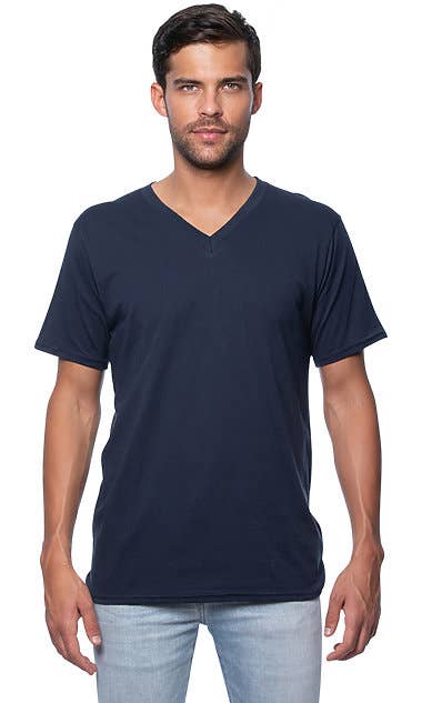 Royal Apparel - Wholesale T-Shirt - Men's - Unisex Organic Short Sleeve V-neck3