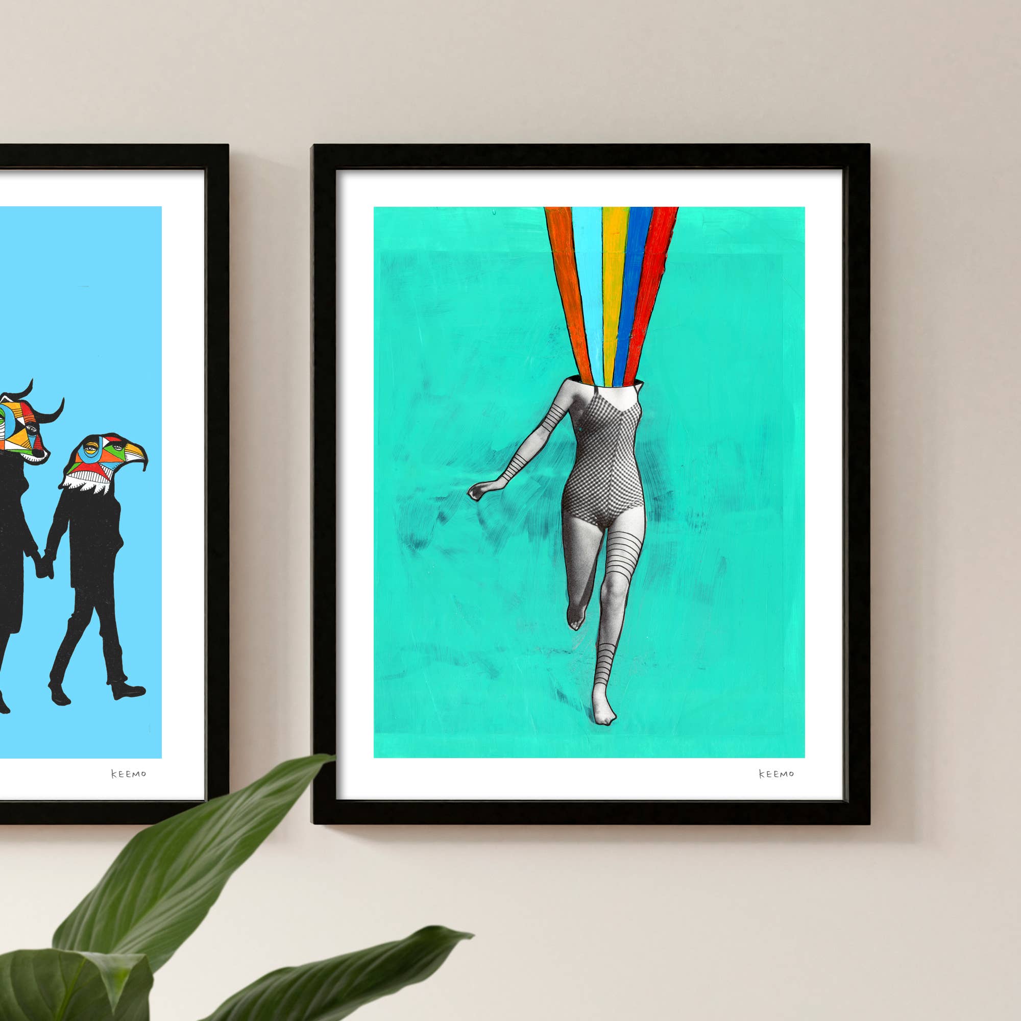 Keemo Gallery - Wholesale Art Print - Rainbow Colorful Signed Unique Figure Art Print LGBTQ Pride1