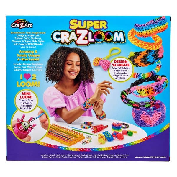 Cra-Z-Art - Wholesale Speelgoedset - Kinderen - Cra-Z-Loom Super Weefgetouw Met Neon Bandjes1